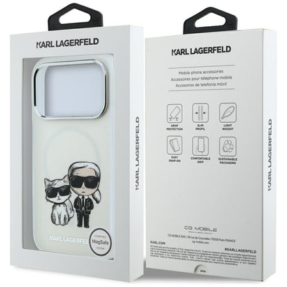 Capa MagSafe para Apple iPhone 18 Pro Max / 17 Pro Max, Karl Lagerfeld, IML KC Bodies Sketch Print, Bege