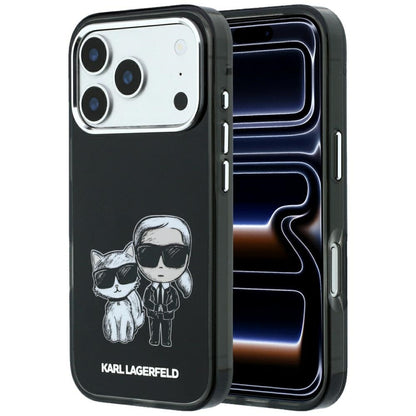 Capa MagSafe para Apple iPhone 18 Pro Max / 17 Pro Max, Karl Lagerfeld, IML KC Bodies Sketch Print, Preta