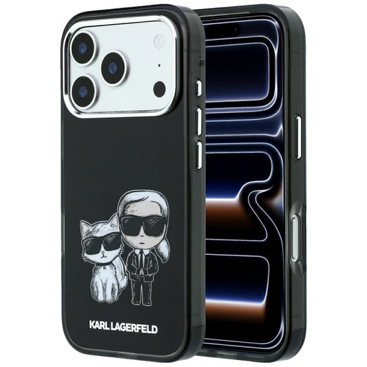 Capa MagSafe para Apple iPhone 18 Pro Max / 17 Pro Max, Karl Lagerfeld, IML KC Bodies Sketch Print, Preta