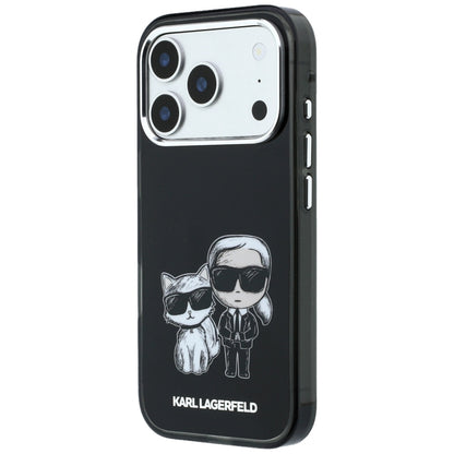 Capa MagSafe para Apple iPhone 18 Pro Max / 17 Pro Max, Karl Lagerfeld, IML KC Bodies Sketch Print, Preta