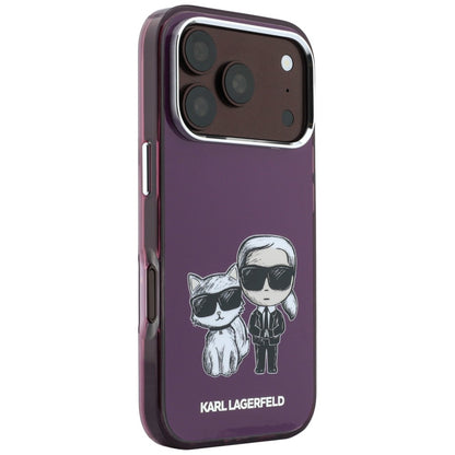 Capa MagSafe para Apple iPhone 18 Pro Max / 17 Pro Max, Karl Lagerfeld, IML KC Bodies Sketch Print, Vinho
