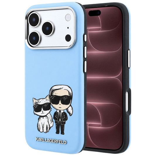 Capa MagSafe para Apple iPhone 18 Pro Max / 17 Pro Max, Karl Lagerfeld, KC Bodies Sketch, Azul
