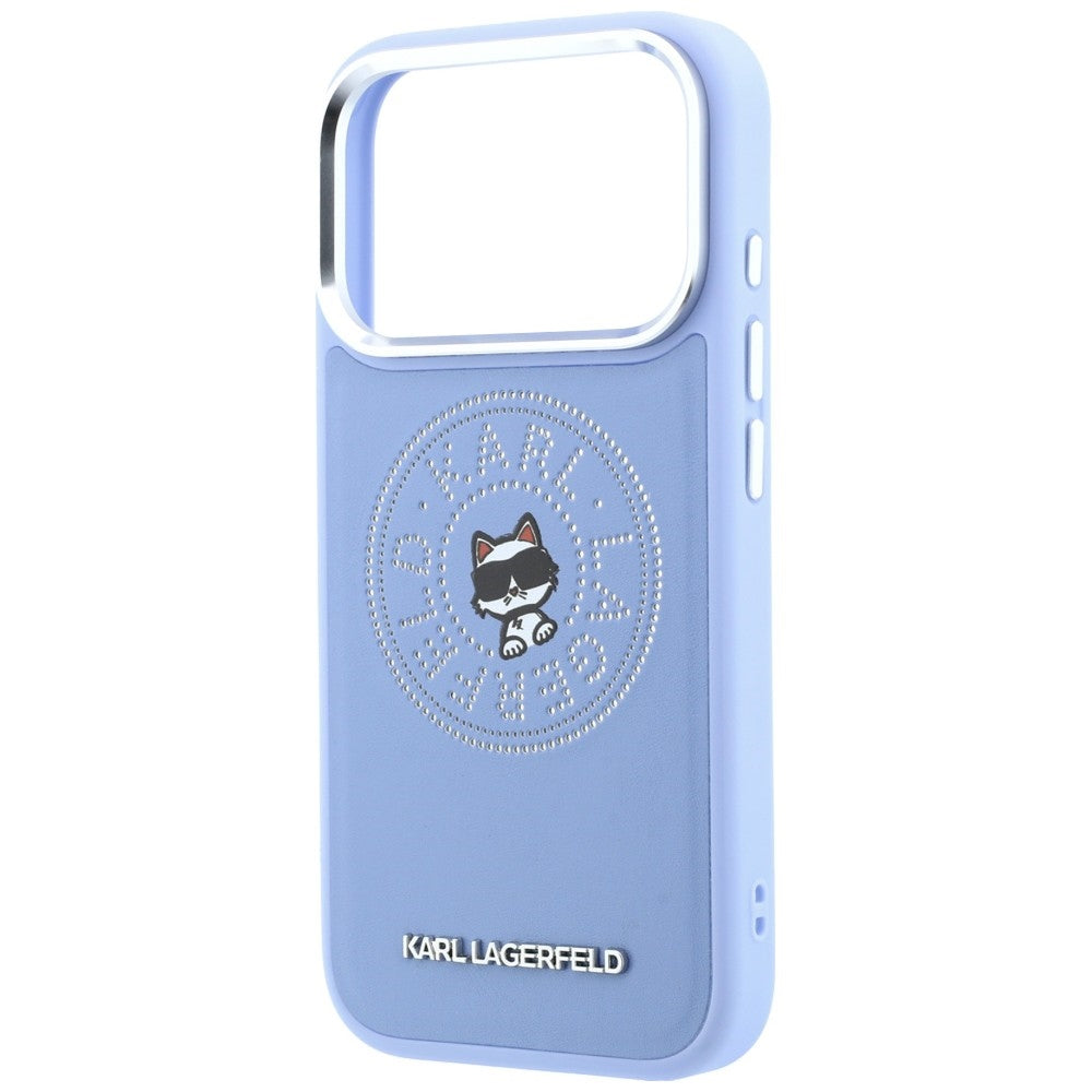 Capa MagSafe para Apple iPhone 18 Pro Max / 17 Pro Max, Karl Lagerfeld, Point and Choupette Sketch, Azul