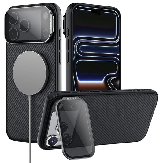 Capa MagSafe para Apple iPhone 18 Pro Max / 17 Pro Max, Nillkin, CamShield Prop, Preta