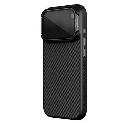 Capa MagSafe para Apple iPhone 18 Pro Max / 17 Pro Max, Nillkin, CarboProp com Tampa de Lente Preta Transparente, Preta