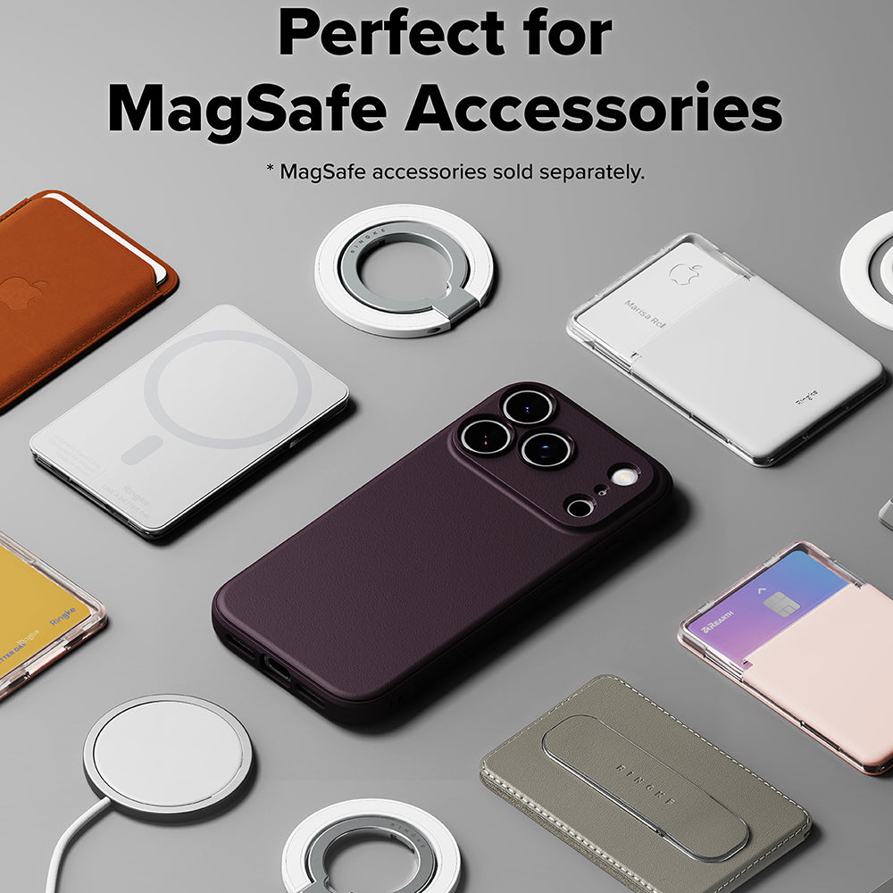 Capa MagSafe para Apple iPhone 18 Pro Max / 17 Pro Max, Ringke, Onyx, Vermelho-escuro
