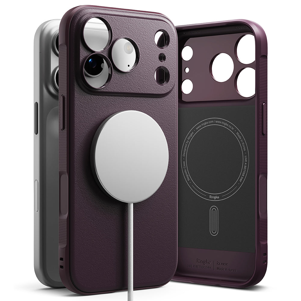 Capa MagSafe para Apple iPhone 18 Pro Max / 17 Pro Max, Ringke, Onyx, Vermelho-escuro
