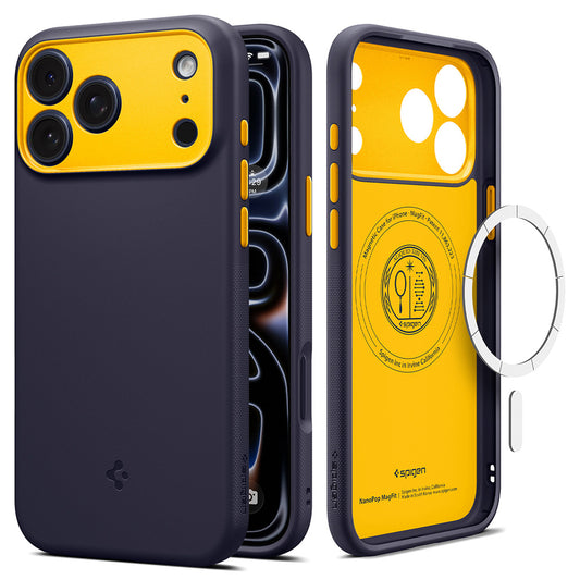 Capa MagSafe para Apple iPhone 18 Pro Max / 17 Pro Max, Spigen, Caseology Nano Pop, Roxo ACS12140