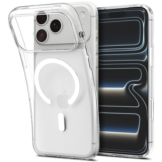 Capa MagSafe para Apple iPhone 18 Pro Max / 17 Pro Max, Spigen, Liquid Crystal, Transparente Branca ACS12143