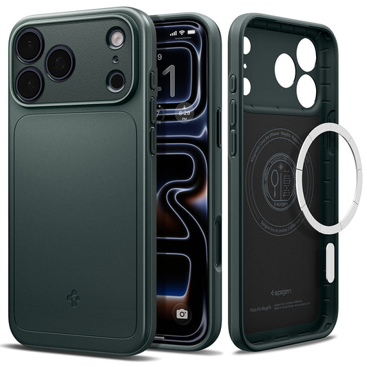 Capa MagSafe para Apple iPhone 18 Pro Max / 17 Pro Max, Spigen, Thin Fit, Verde ACS12106