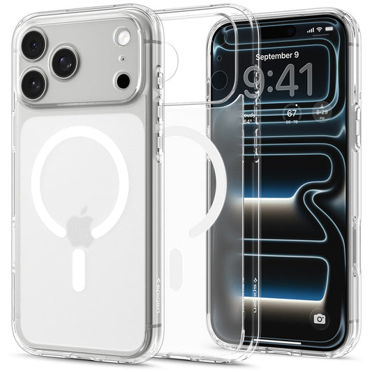 Capa MagSafe para Apple iPhone 18 Pro Max / 17 Pro Max, Spigen, Ultra Hybrid, Branco Satinado ACS12124