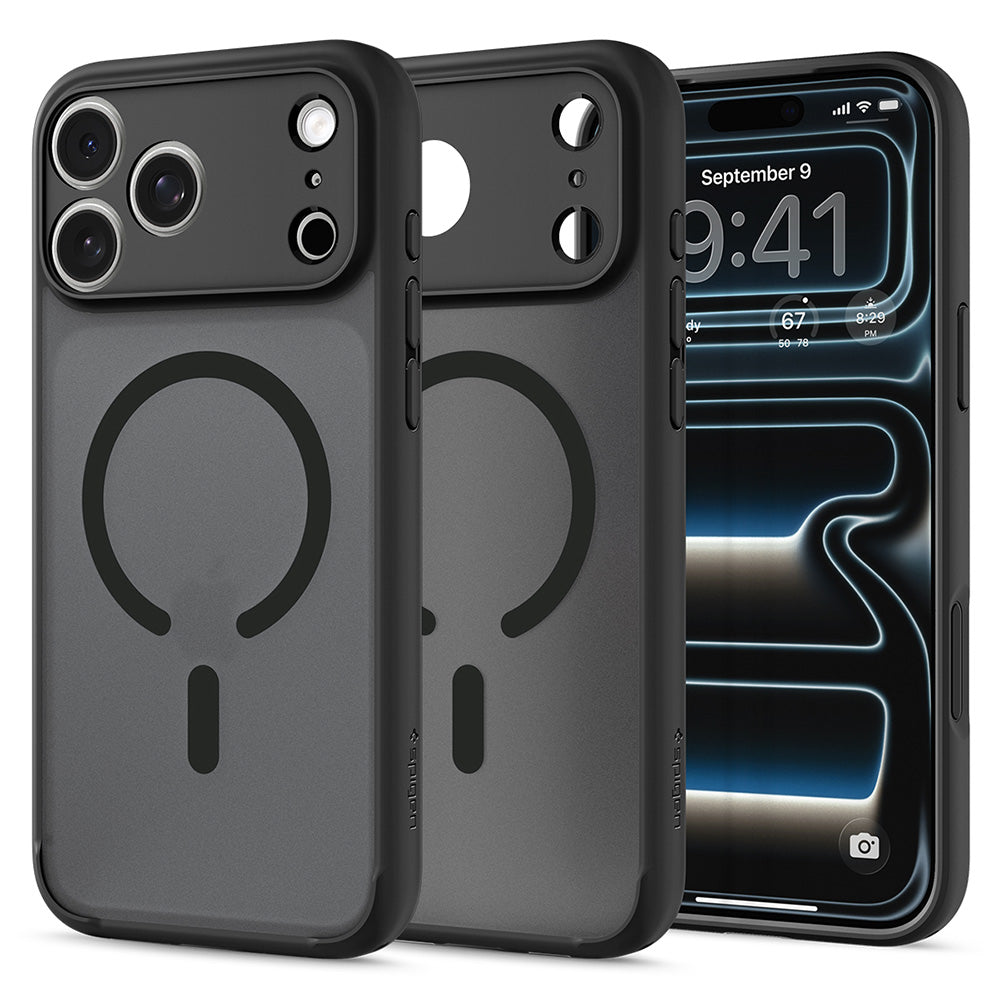 Capa MagSafe para Apple iPhone 18 Pro Max / 17 Pro Max, Spigen, Ultra Hybrid, Preto Satinado ACS12123