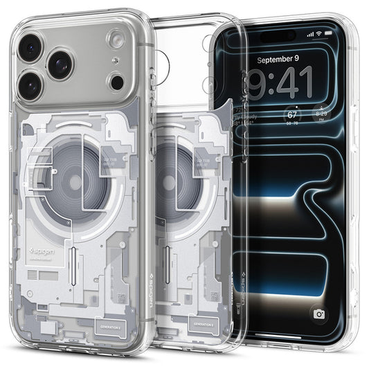 Capa MagSafe para Apple iPhone 18 Pro Max / 17 Pro Max, Spigen, Ultra Hybrid Zero One, Branca ACS12126