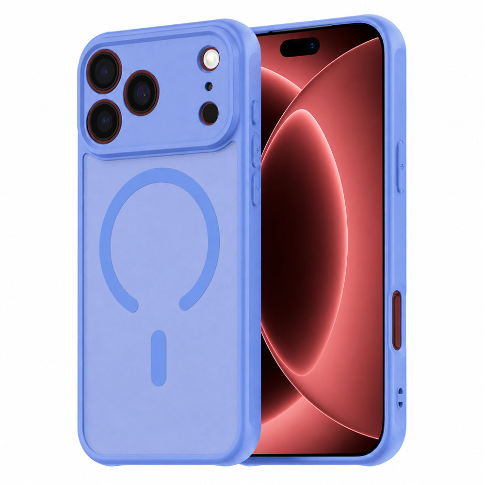Capa MagSafe para Apple iPhone 18 Pro Max / 17 Pro Max, Techsuit, HaloFrost II, Azul