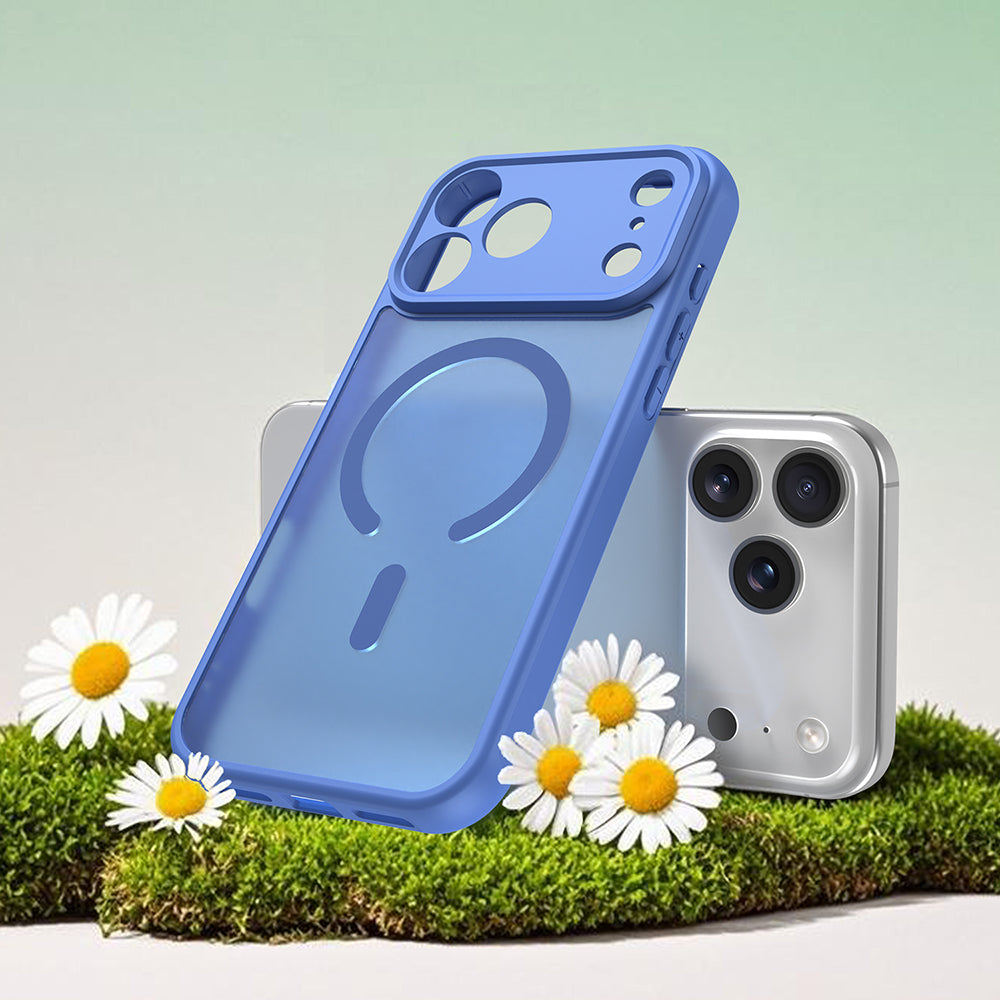 Capa MagSafe para Apple iPhone 18 Pro Max / 17 Pro Max, Techsuit, HaloFrost II, Azul