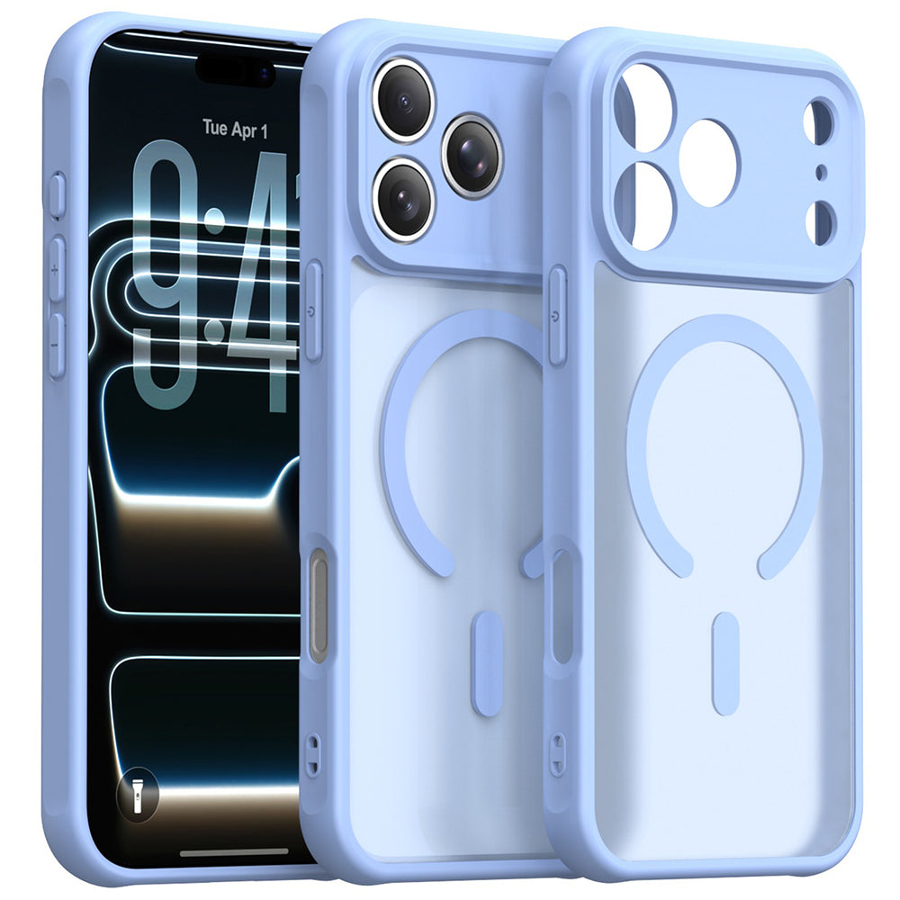 Capa MagSafe para Apple iPhone 18 Pro Max / 17 Pro Max, Techsuit, HaloFrost II, Azul