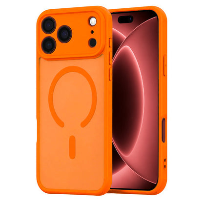 Capa MagSafe para Apple iPhone 18 Pro Max / 17 Pro Max, Techsuit, HaloFrost II, Laranja