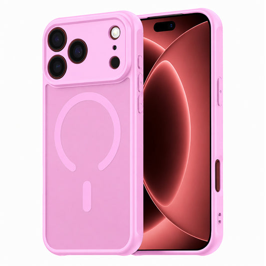Capa MagSafe para Apple iPhone 18 Pro Max / 17 Pro Max, Techsuit, HaloFrost II, Rosa