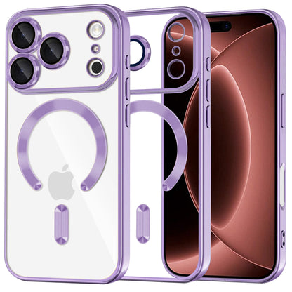 Capa MagSafe para Apple iPhone 18 Pro Max / 17 Pro Max, Techsuit, Luxury Crystal, Roxo Claro