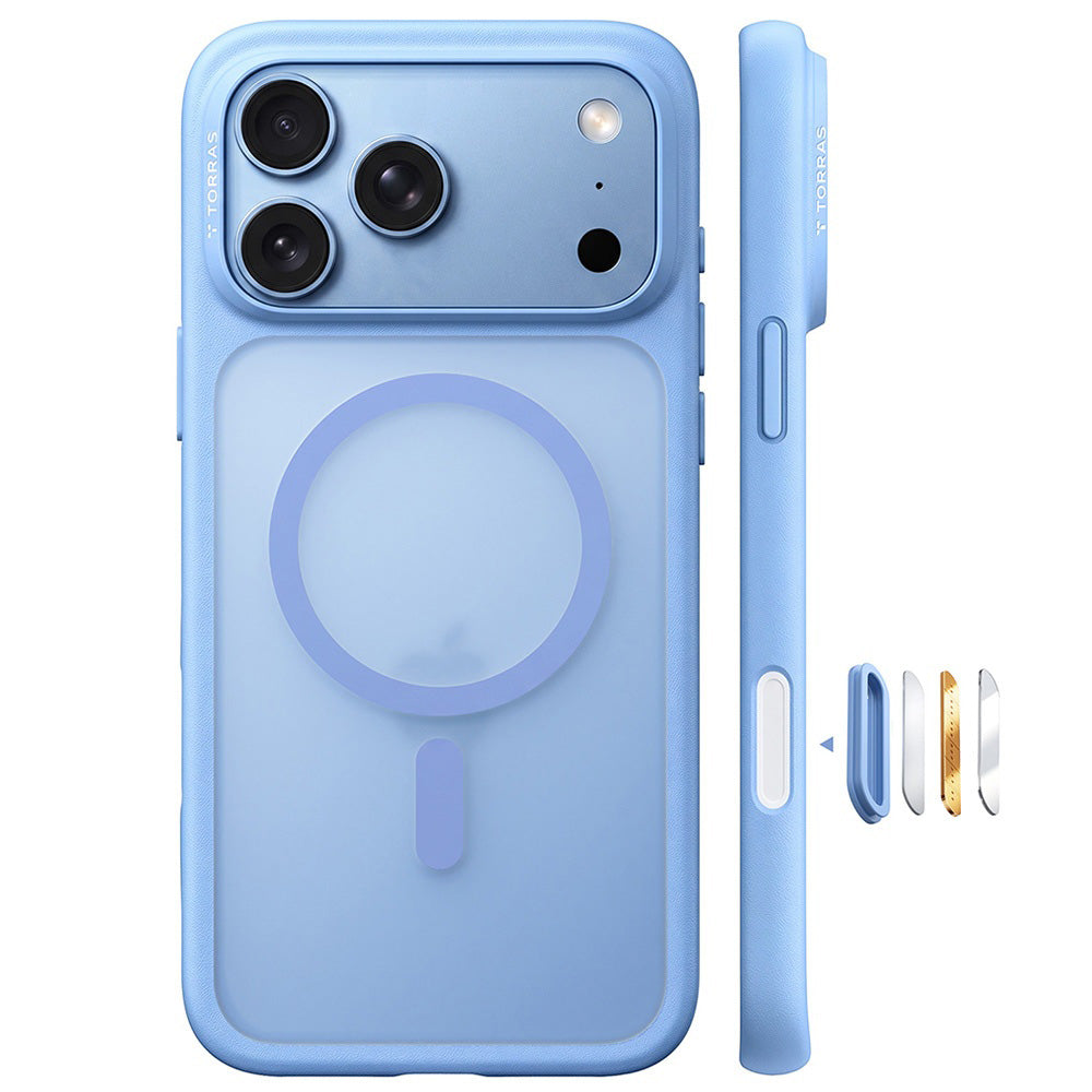 Capa MagSafe para Apple iPhone 18 Pro Max / 17 Pro Max, Torras, Guardian, Azul