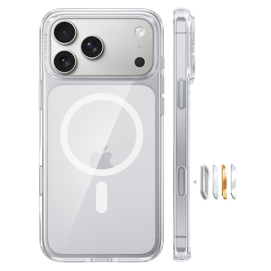 Capa MagSafe para Apple iPhone 18 Pro Max / 17 Pro Max, Torras, Guardian, Transparente
