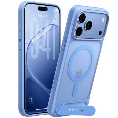 Capa MagSafe para Apple iPhone 18 Pro Max / 17 Pro Max, Torras, Ostand L1 Guardian, Azul