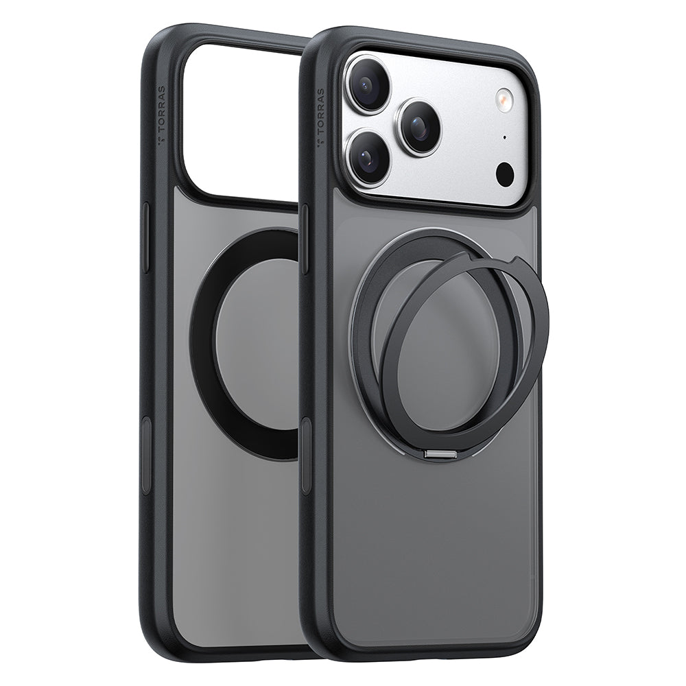 Capa MagSafe para Apple iPhone 18 Pro Max / 17 Pro Max, Torras, Ostand O1 Guardian, Preta