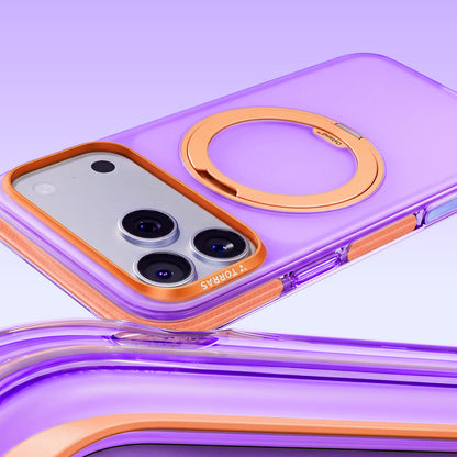 Capa MagSafe para Apple iPhone 18 Pro Max / 17 Pro Max, Torras, Ostand O3 Hue, Roxo