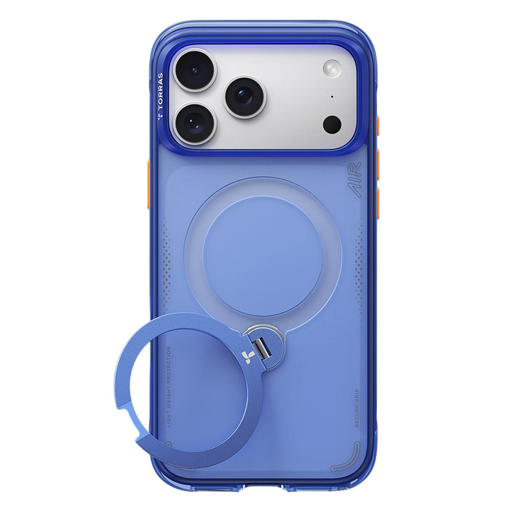 Capa MagSafe para Apple iPhone 18 Pro Max / 17 Pro Max, Torras, Ostand Q3 Air, Azul