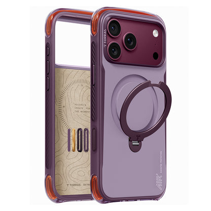 Capa MagSafe para Apple iPhone 18 Pro Max / 17 Pro Max, Torras, Ostand Q3 Air Pro, Roxa