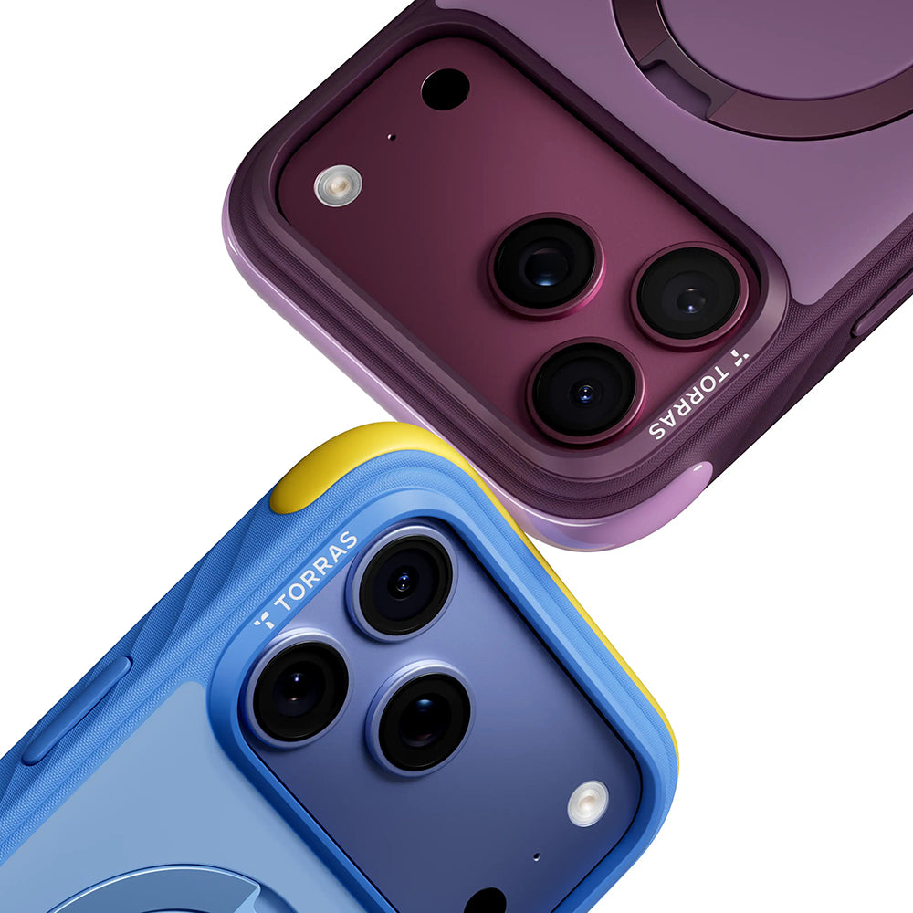 MagSafe Case for Apple iPhone 18 Pro Max / 17 Pro Max, Torras, Ostand Q3 Rugged, Blue