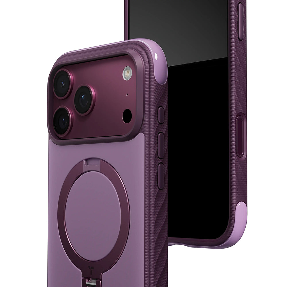 Capa MagSafe para Apple iPhone 18 Pro Max / 17 Pro Max, Torras, Ostand Q3 Rugged, Preta