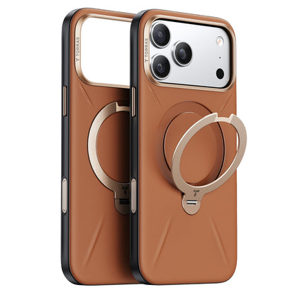 Capa MagSafe para Apple iPhone 18 Pro Max / 17 Pro Max, Torras, QPRO Leather, Castanha