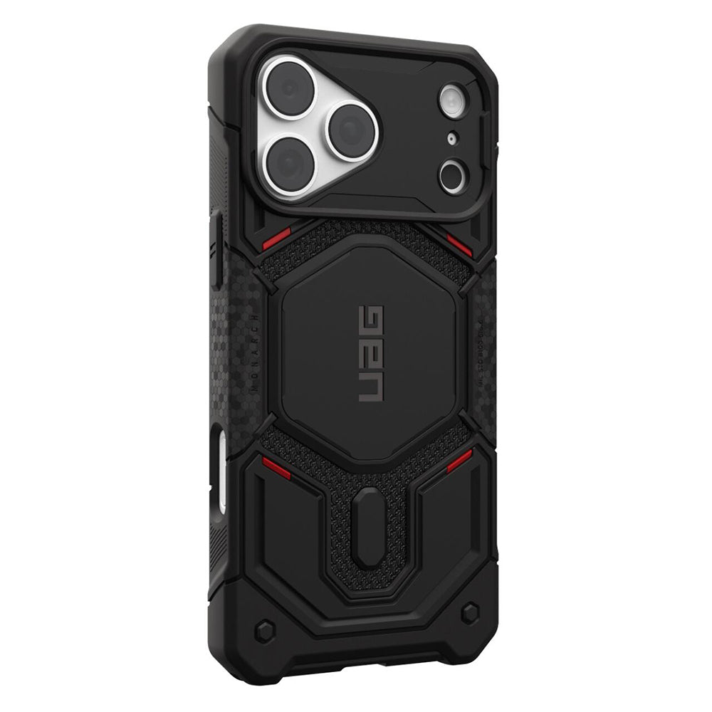 Capa MagSafe para Apple iPhone 18 Pro Max / 17 Pro Max, Urban Armor Gear Kevlar, Monarch Pro, Preta