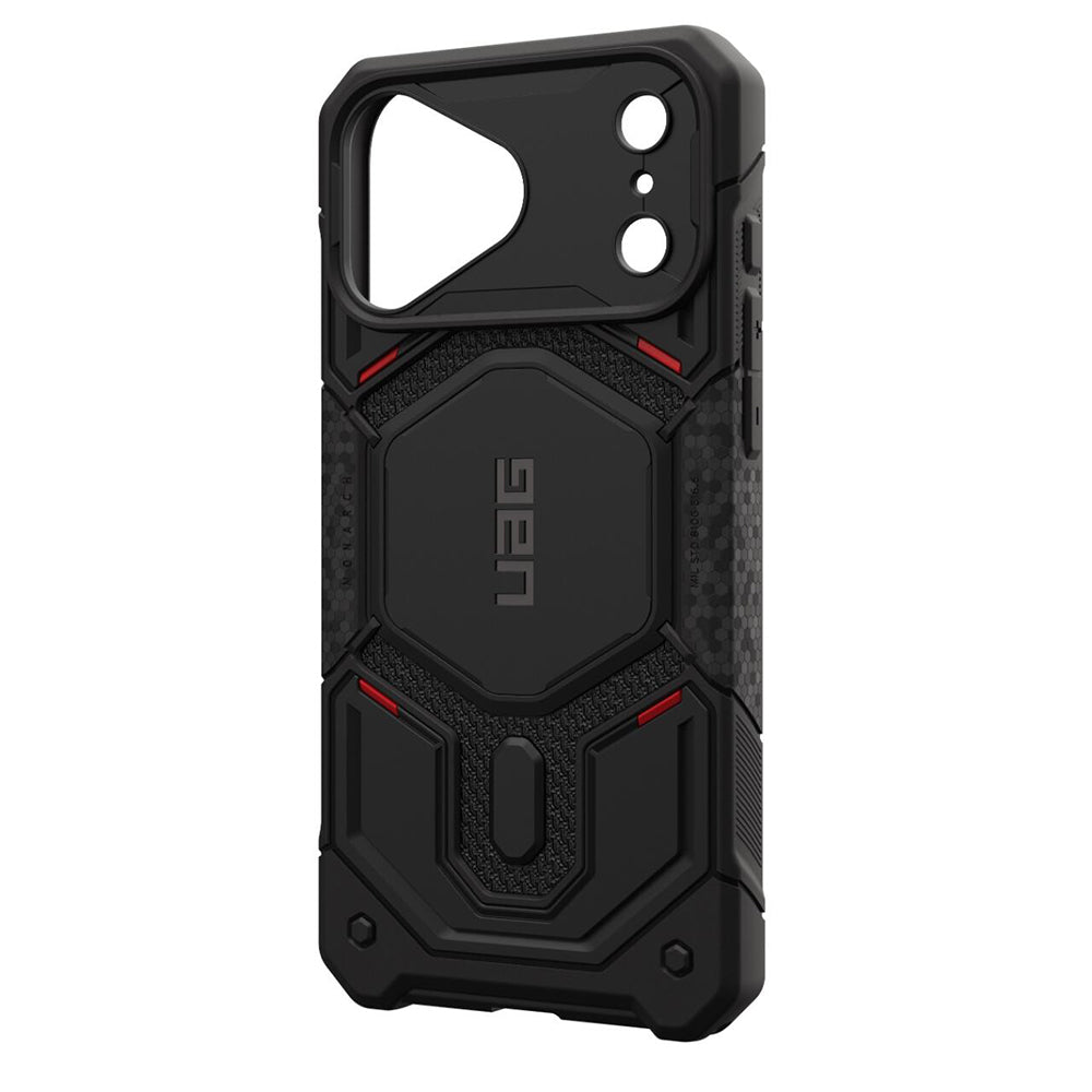 Capa MagSafe para Apple iPhone 18 Pro Max / 17 Pro Max, Urban Armor Gear Kevlar, Monarch Pro, Preta