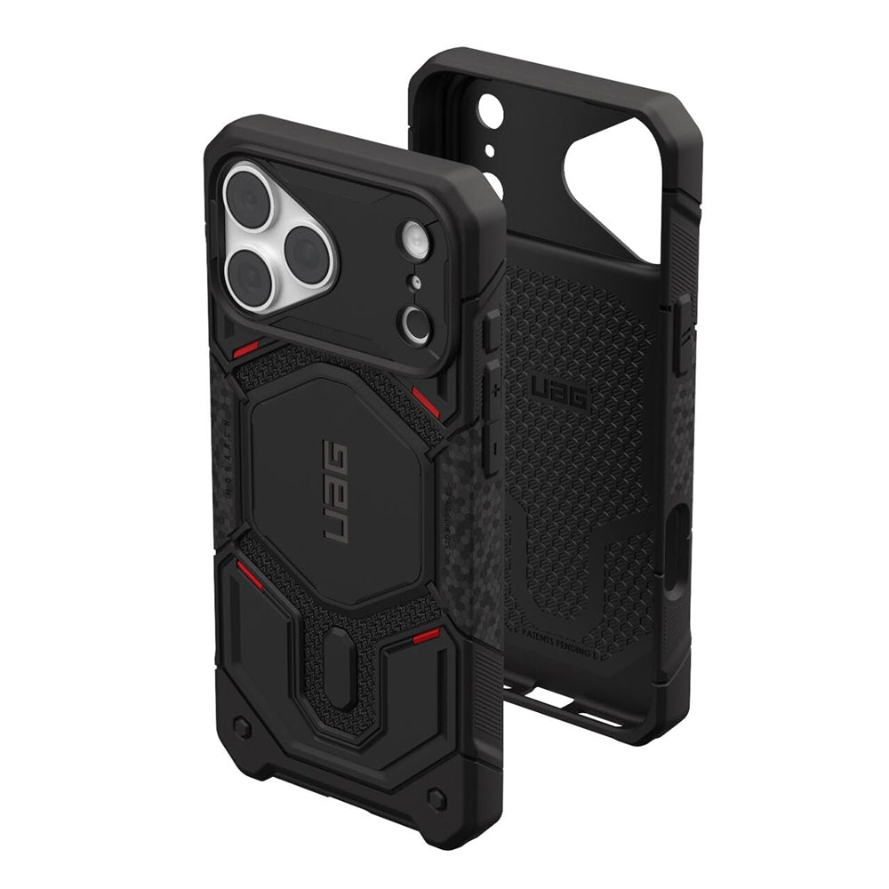 Capa MagSafe para Apple iPhone 18 Pro Max / 17 Pro Max, Urban Armor Gear Kevlar, Monarch Pro, Preta