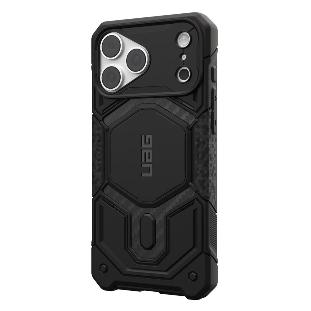 Capa MagSafe para Apple iPhone 18 Pro Max / 17 Pro Max, Urban Armor Gear, Monarch Pro Carbon, Preta