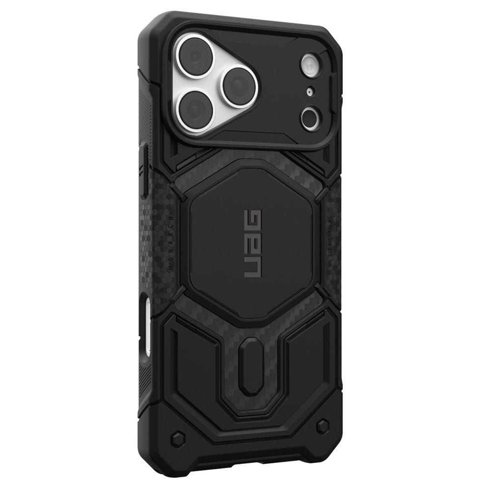 Capa MagSafe para Apple iPhone 18 Pro Max / 17 Pro Max, Urban Armor Gear, Monarch Pro Carbon, Preta