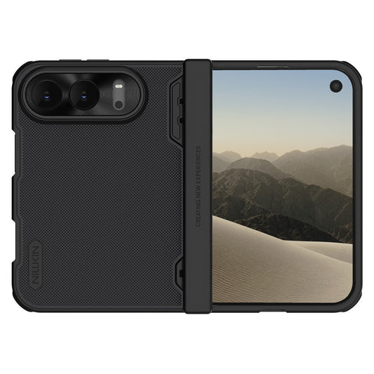 Capa MagSafe para Apple iPhone Duo, Nillkin, Super Frosted Shield, preta acetinada