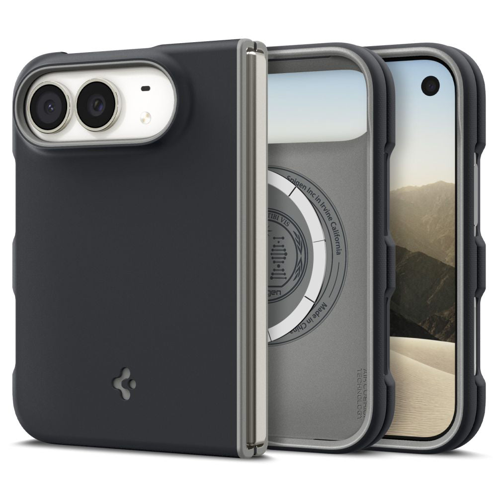 Capa MagSafe para Apple iPhone Duo, Spigen, Nano Pop, Preta ACS11687