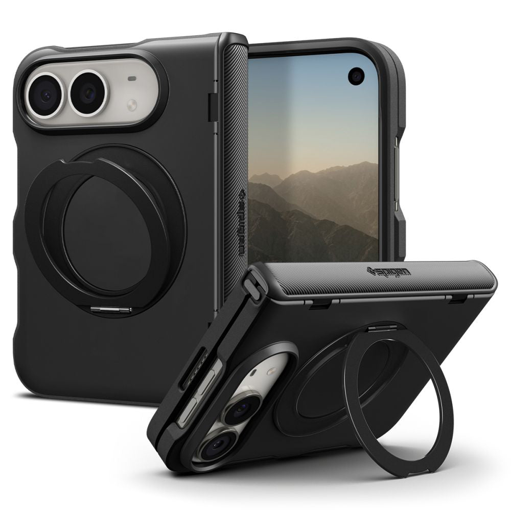 Capa MagSafe para Apple iPhone Duo, Spigen, Slim Armor Pro S, Preta ACS11780
