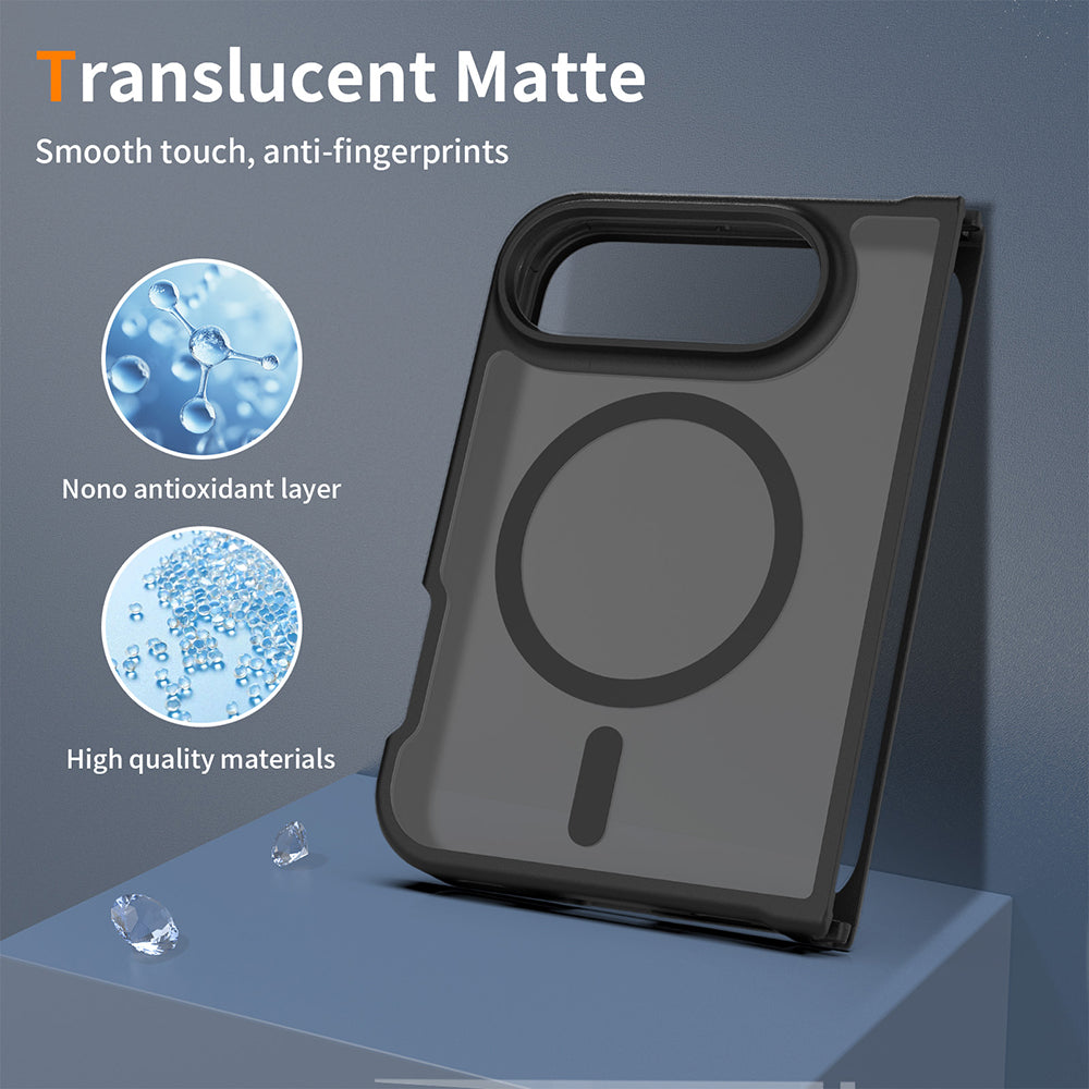 MagSafe Case for Apple iPhone Duo, Techsuit, PureFrost, Satin Black