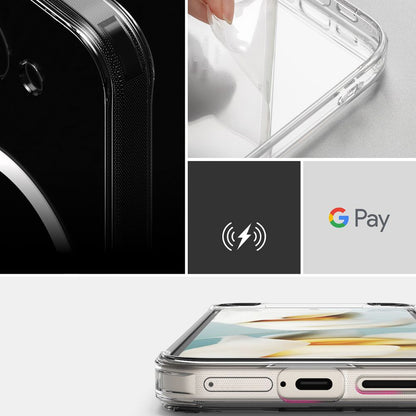 Capa MagSafe para Google Pixel 9a, Ringke, Fusion, Transparente