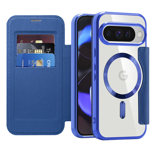 Capa MagSafe para Google Pixel 10 Pro / 10, Techsuit, SmartMag Book, Azul