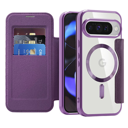 Capa MagSafe para Google Pixel 10 Pro / 10, Techsuit, SmartMag Book, Roxo