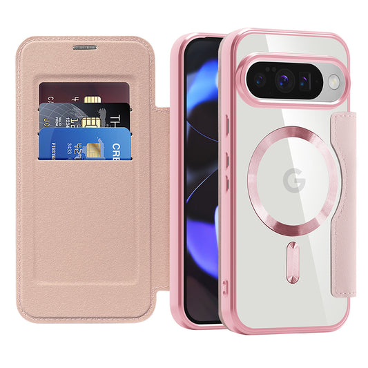 Capa MagSafe para Google Pixel 10 Pro / 10, Techsuit, SmartMag Book, Rosa