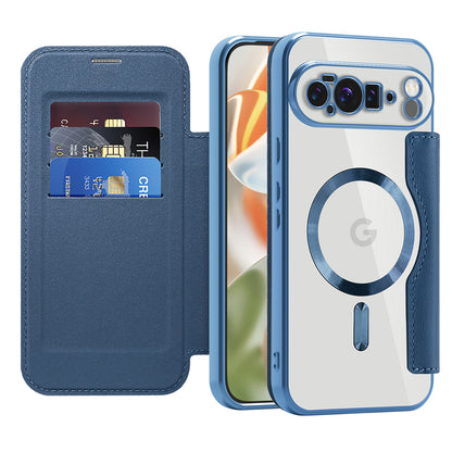 Capa MagSafe para Google Pixel 10 Pro XL, Techsuit, SmartMag Book, Azul