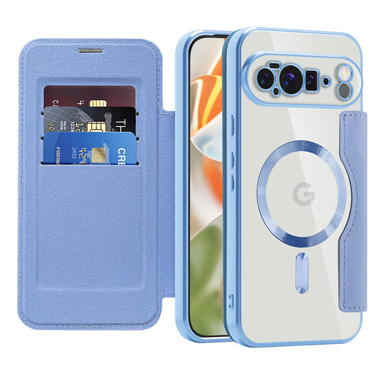 Capa MagSafe para Google Pixel 10 Pro XL, Techsuit, SmartMag Book, Azul