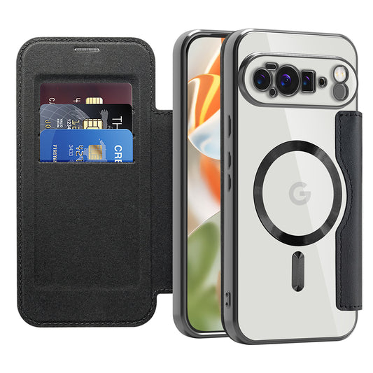 Capa MagSafe para Google Pixel 10 Pro XL, Techsuit, SmartMag Book, Preta