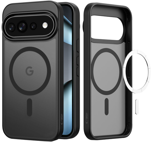 Capa MagSafe para Google Pixel 11 Pro / 11 / 10 Pro / 10 / 9, Tech-Protect, Magmat, Preto Fosco
